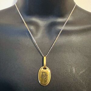 Dior zipper pull and chain